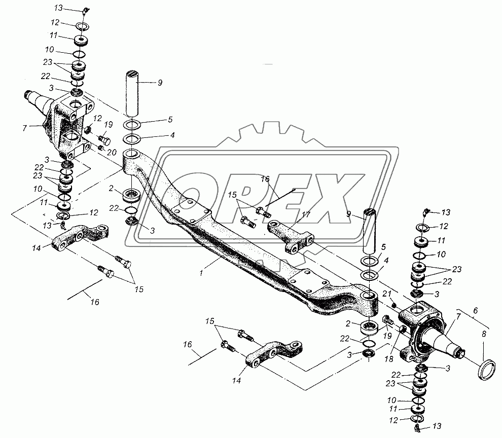 Балка передней оси